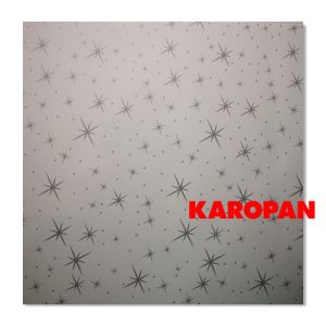 Gri Yıldız Desen PVC Panel